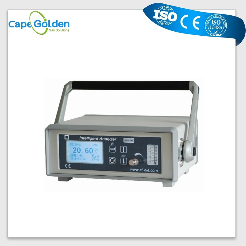 Do analisador portátil do oxigênio do painel LCD de GNL-2100L índice alto