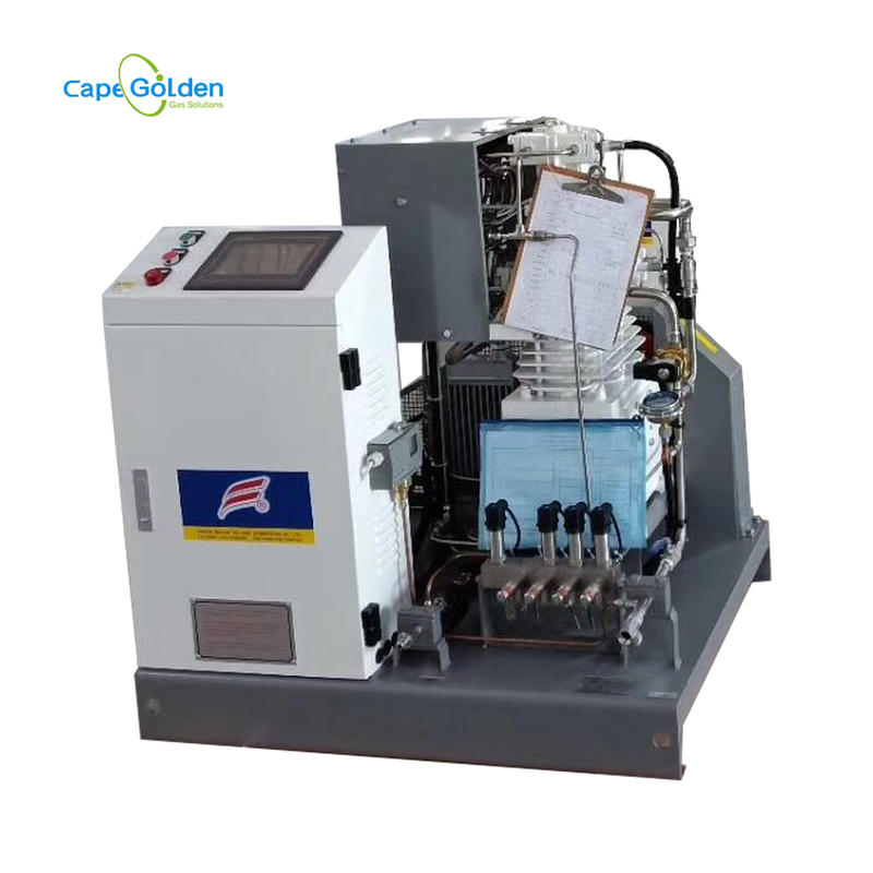 Refrigerar de ar livre do compressor Ww-100-6-30 do nitrogênio do óleo químico do uso da fábrica