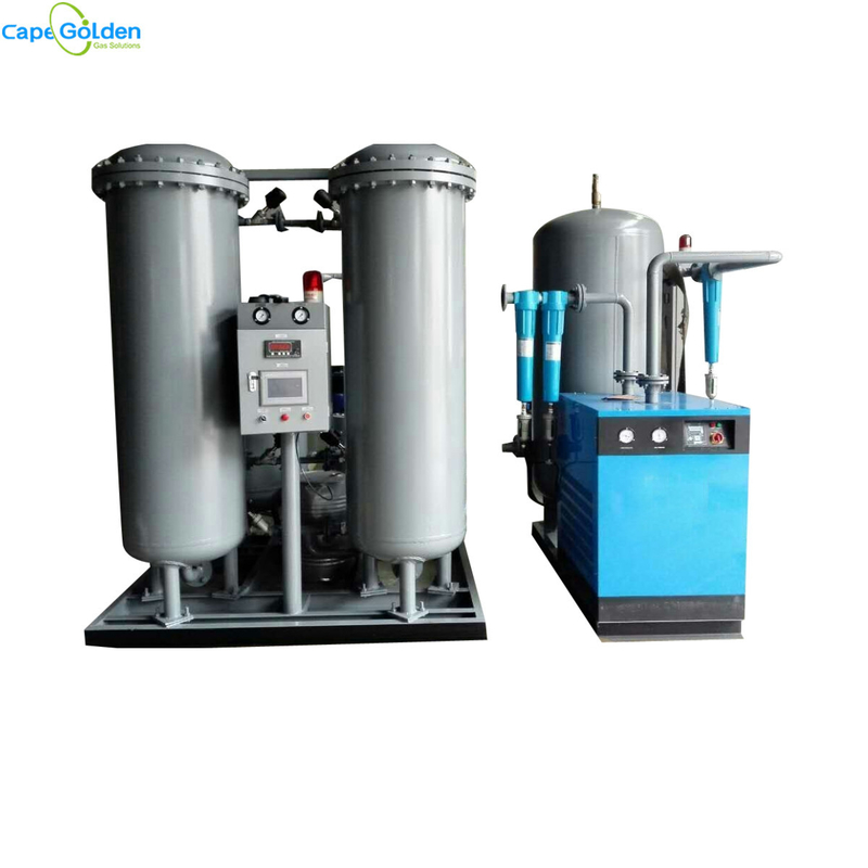 Máquina do gerador do gás do oxigênio da pureza 35~95% para o uso industrial da bateria