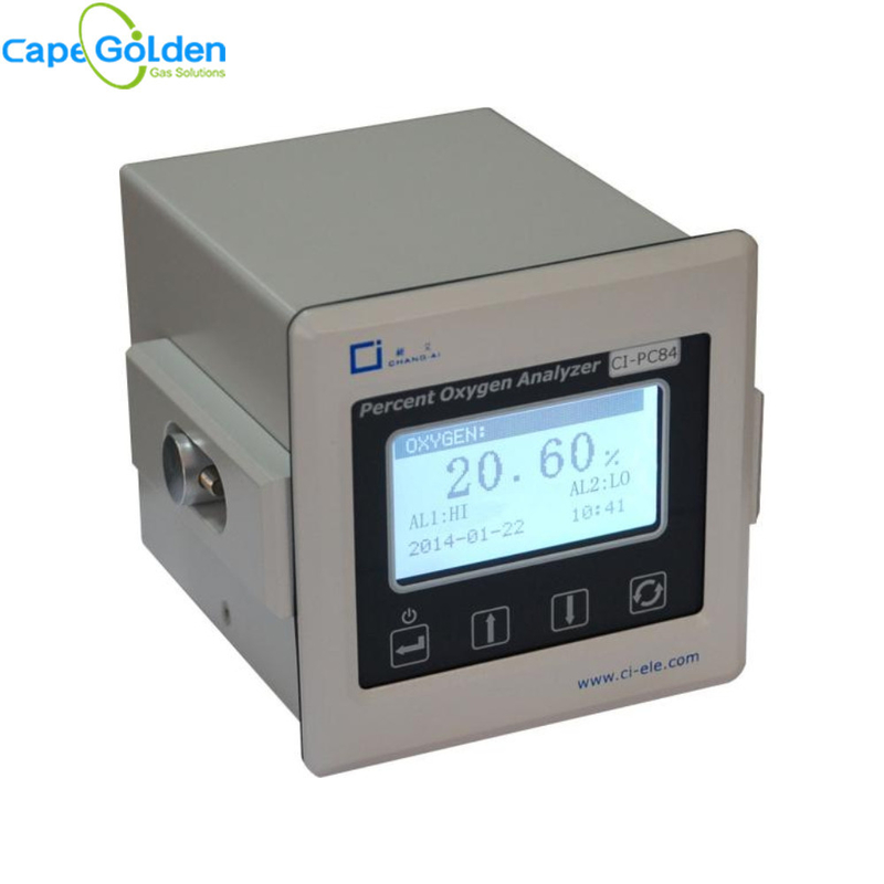 Medidor da pureza do O2 do analisador 300ml/min da pureza do oxigênio do processo CI-PC84