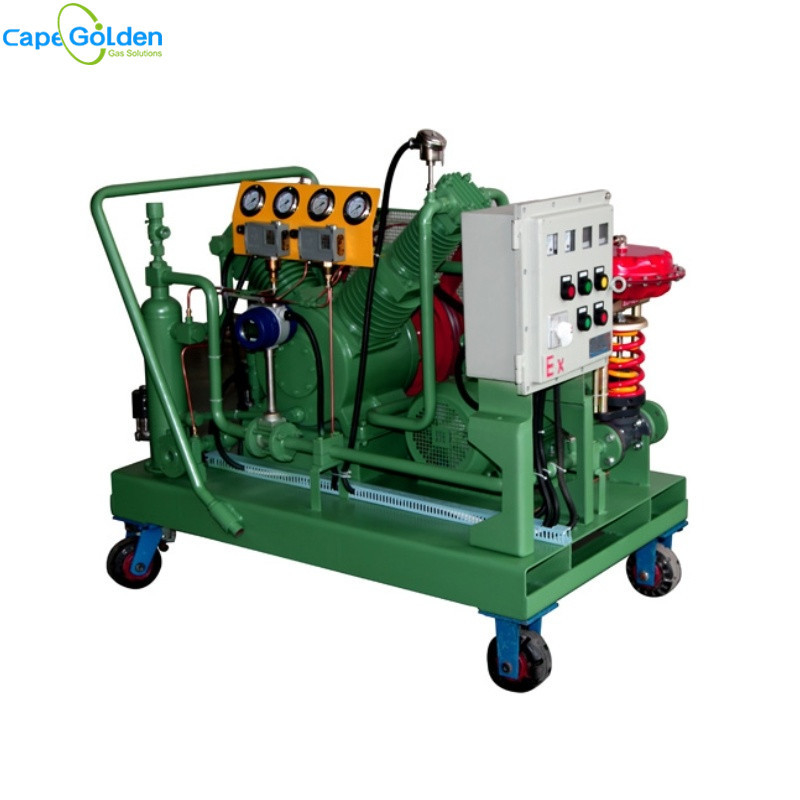 O hidrogênio livre do compressor do hidrogênio do óleo de vários estágios recicla o engarrafamento pequeno do compressor