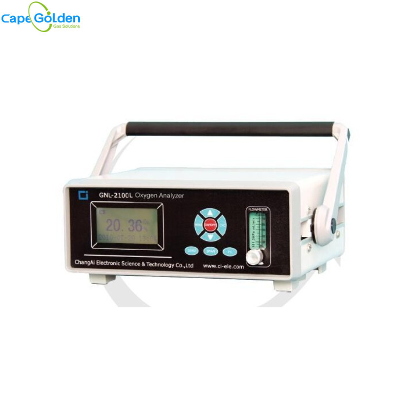 Analisador de gás portátil 150~300ml/Min do O2 de GNL-B1A Trace Oxygen Gas Analyzer